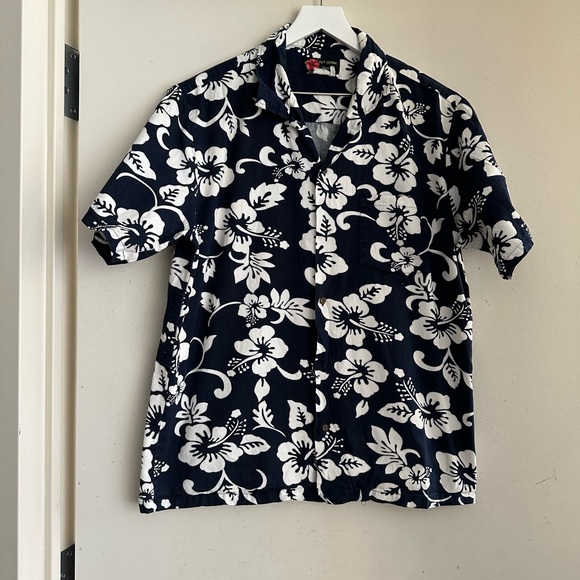 Hawaiian Floral Button Down Shirt - Picture 3 of 5